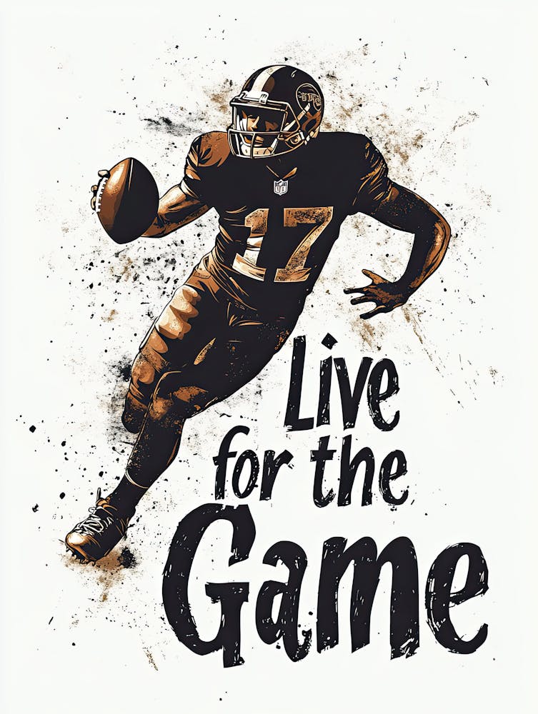 Live For The Game, Football Poster 5
