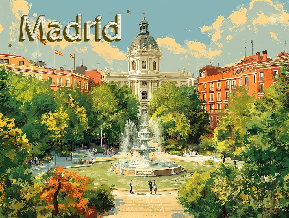 Capture the Beauty of Madrid Poster