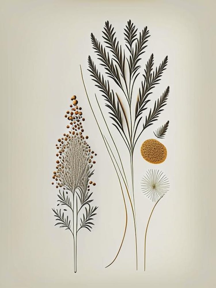 Fennel Seeds Spices And Herbs Retro Minimal 2
