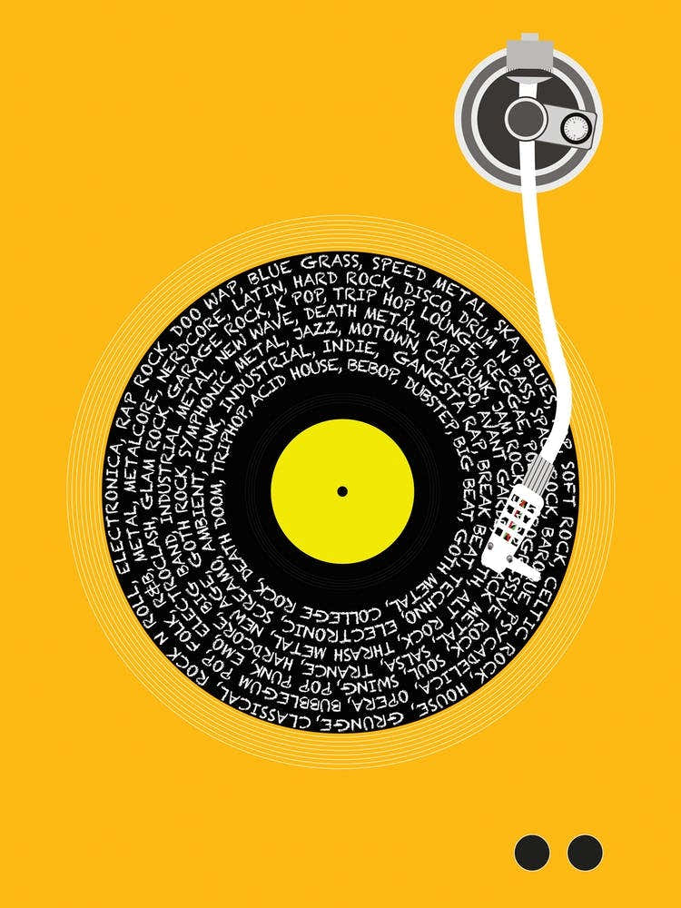 Vinyl Genres (Orange)