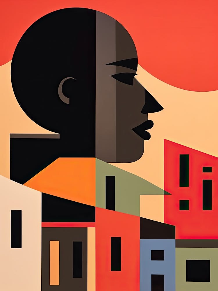 Cape Town, South Africa, Bold Outlines 1