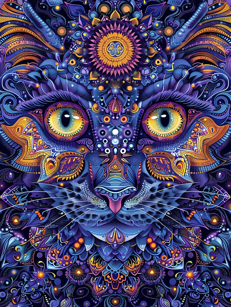 Psychedelic Cat 13