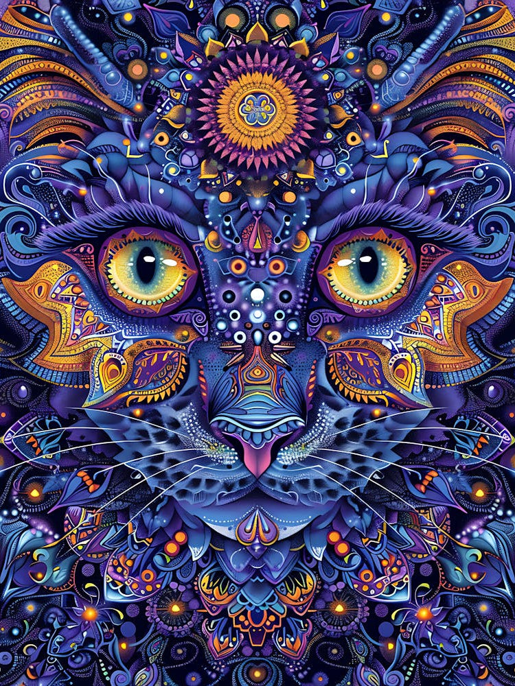 Psychedelic Cat 13