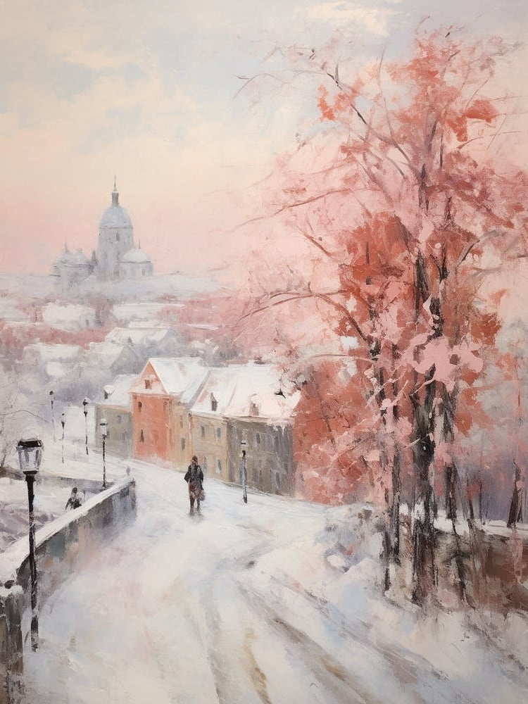 Dreamy Winter Painting Oslo Norway 4