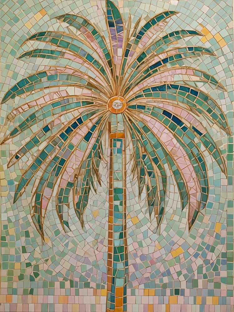 Palm Tree Mosaic 1