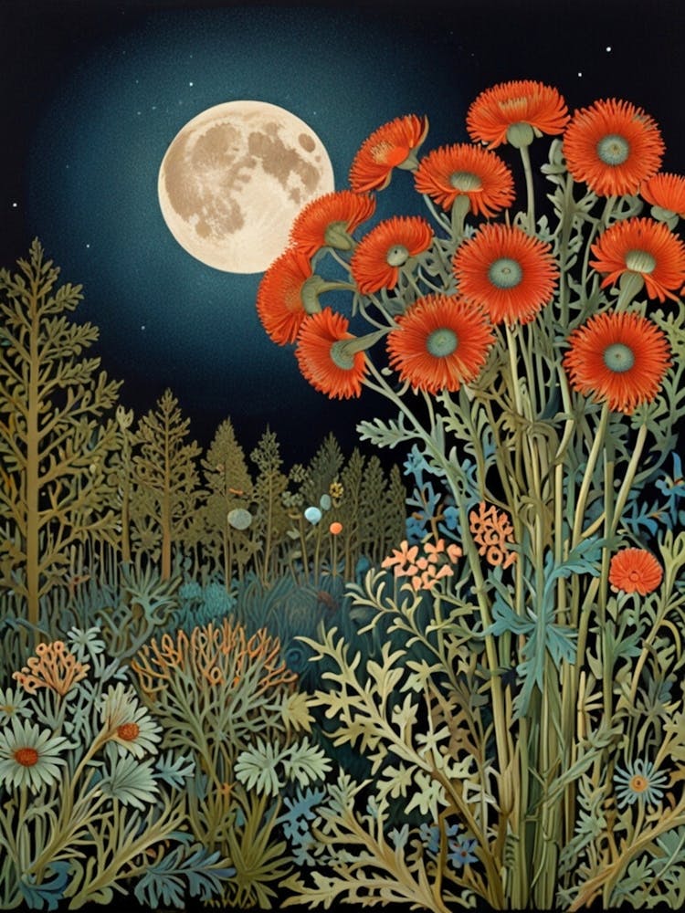 William Morris Moonlight In The Meadow 2