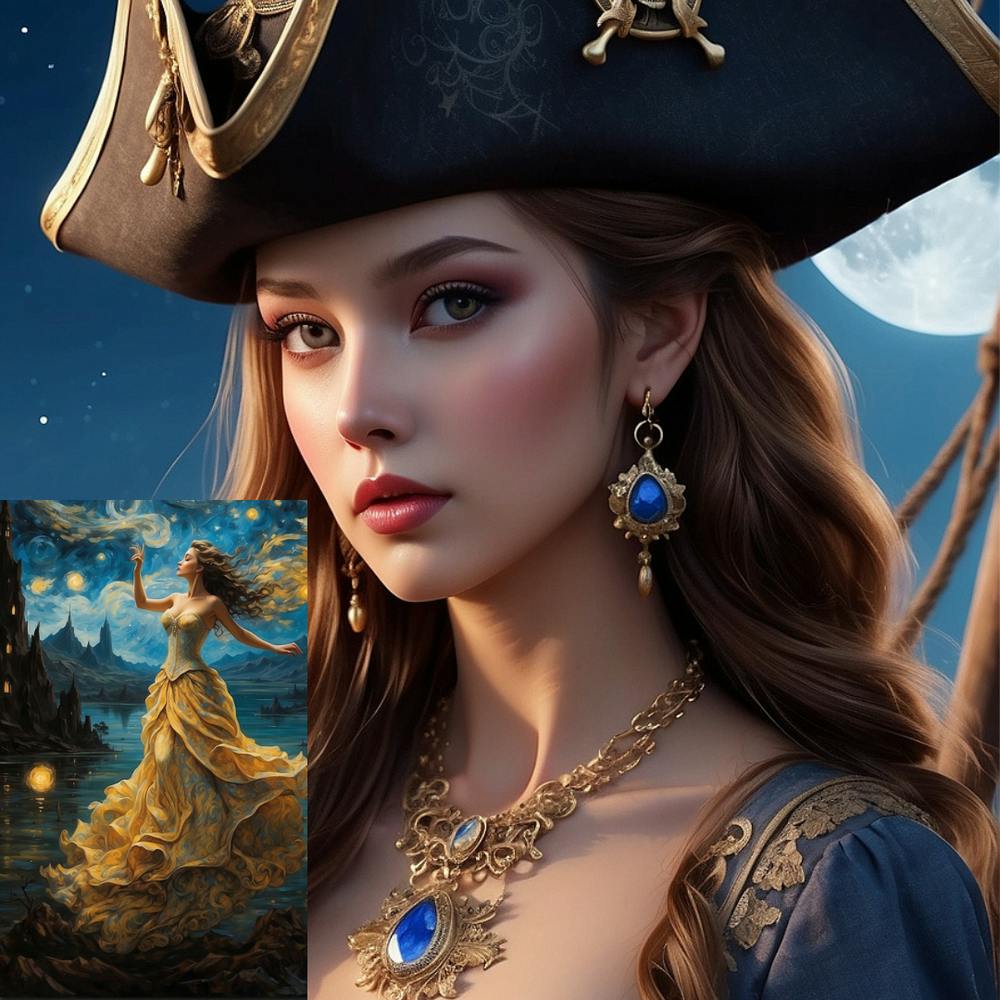 Woman In A Pirate Hat