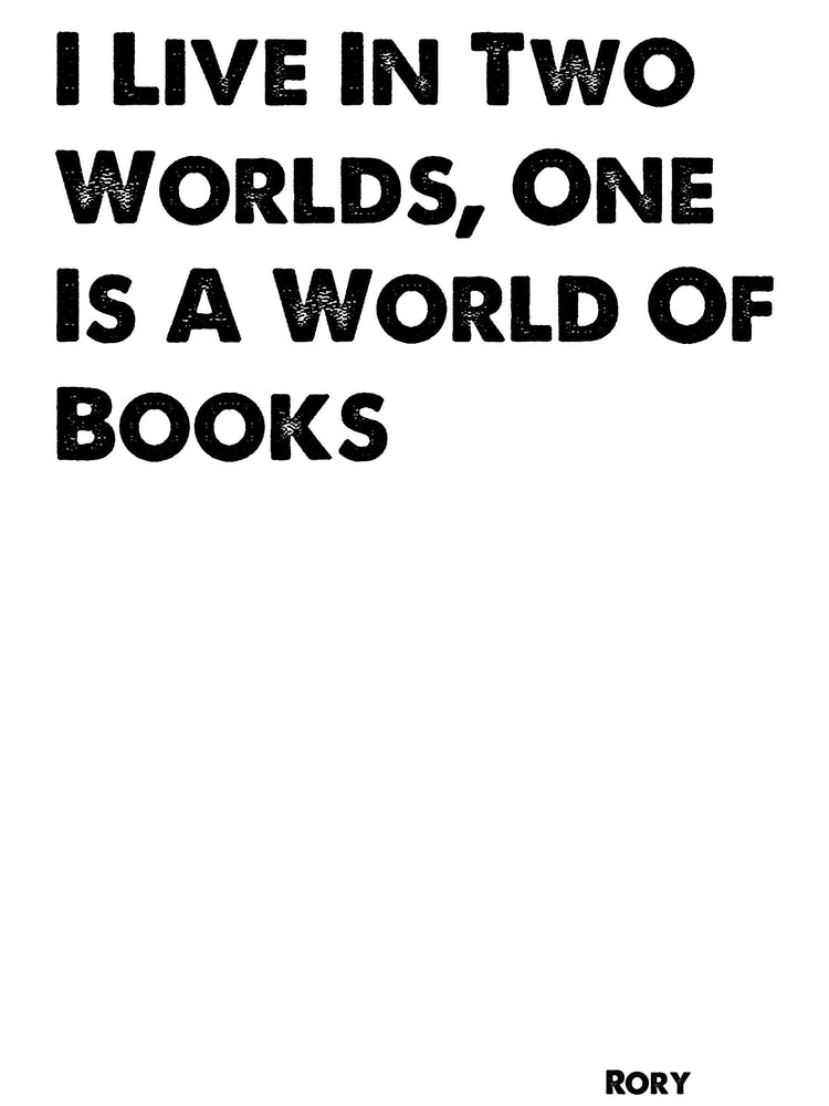 Gilmore Girls, Rory, I Live In Two Worlds, Quote, Wall Print,