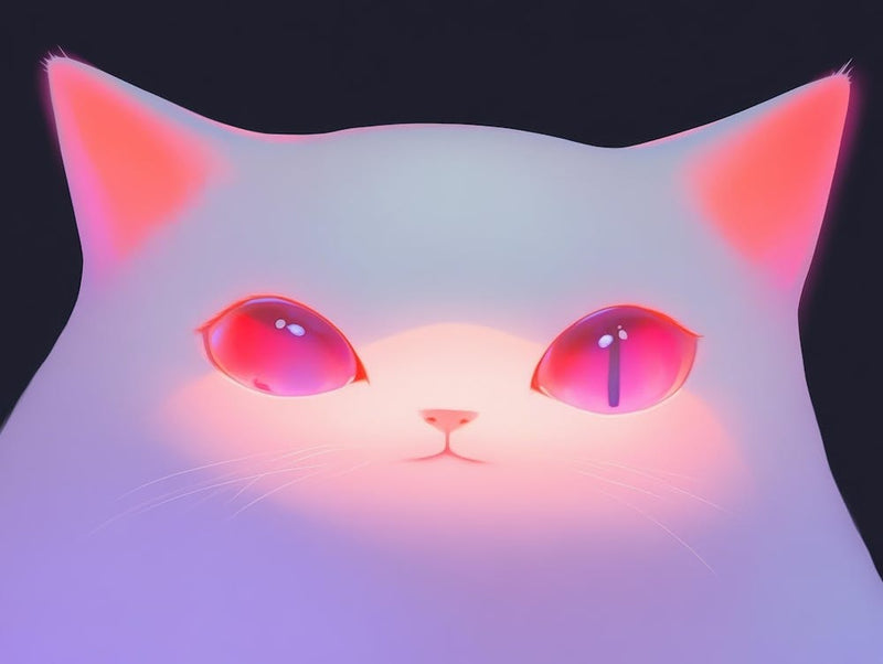White Cat With Pink Eyes