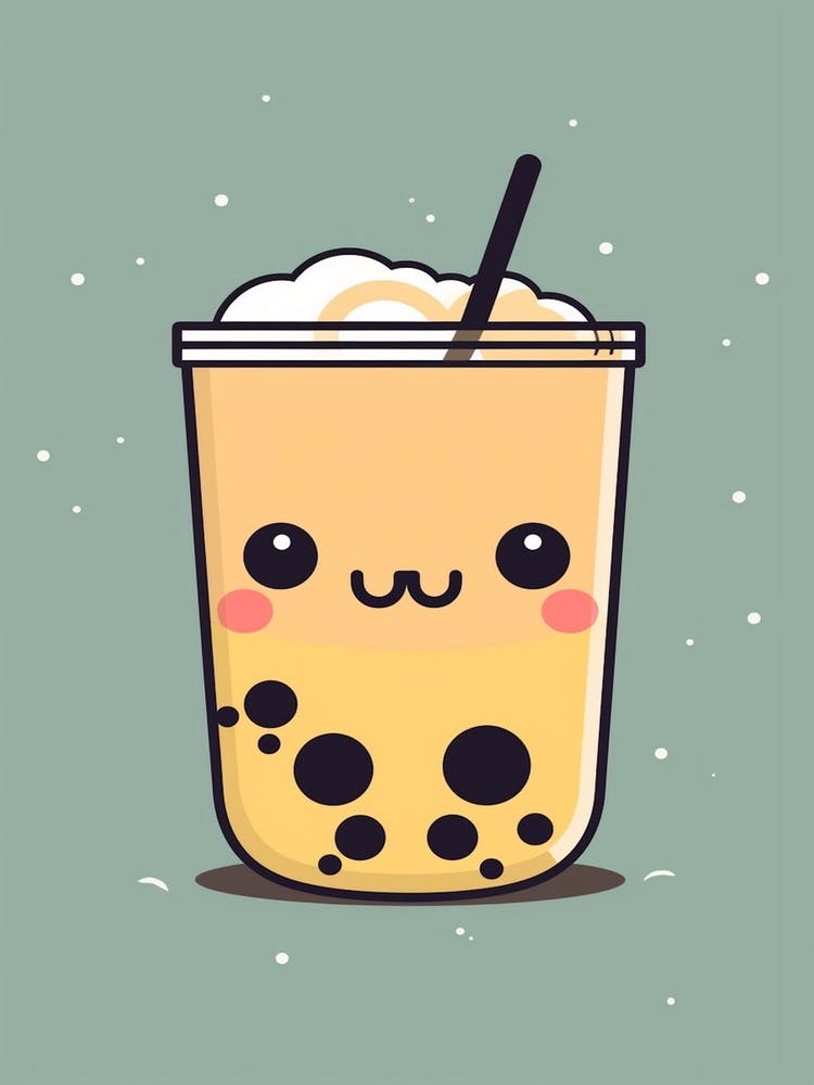 Bubble Tea Kawaii-Illustration 1