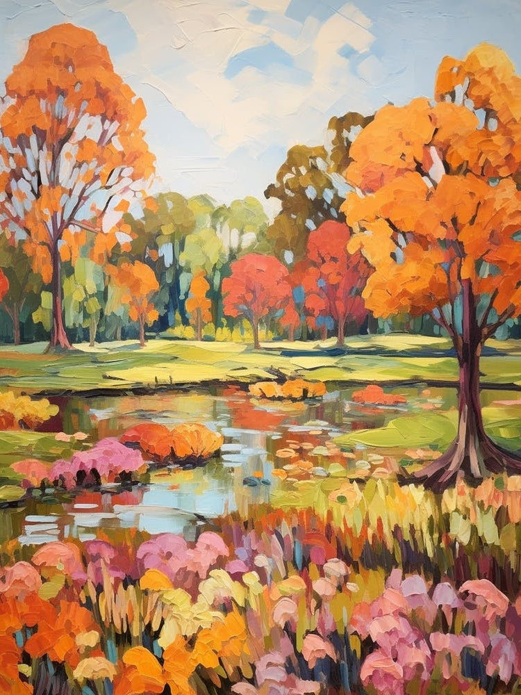 Autumn Gardens Painting Bellingrath Gardens 4