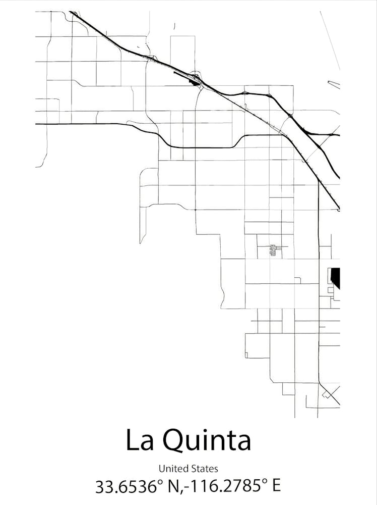 La Quinta,United States Minimalist Map