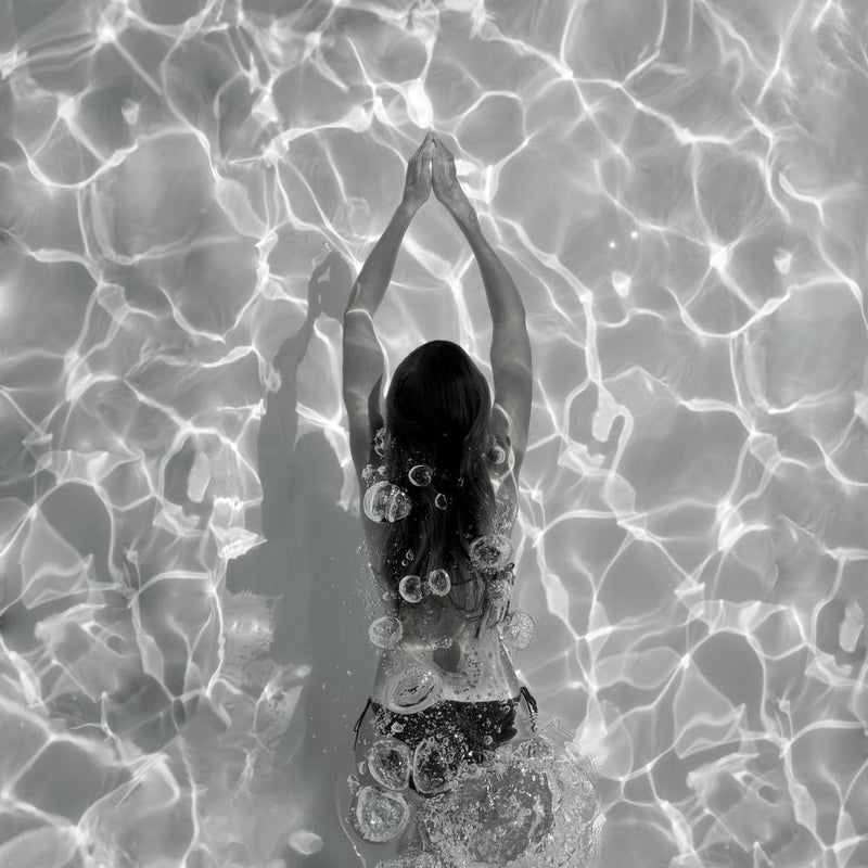 Liquid Love Black And White Square