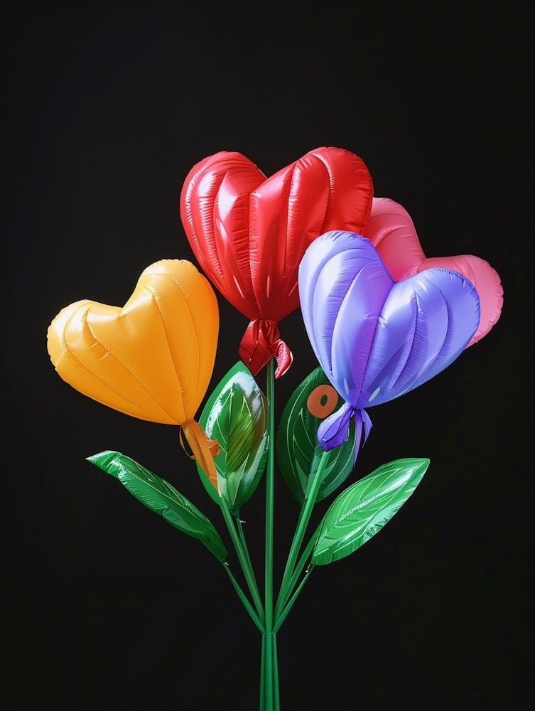 Bright Inflatable Flowers Bleeding Heart 4