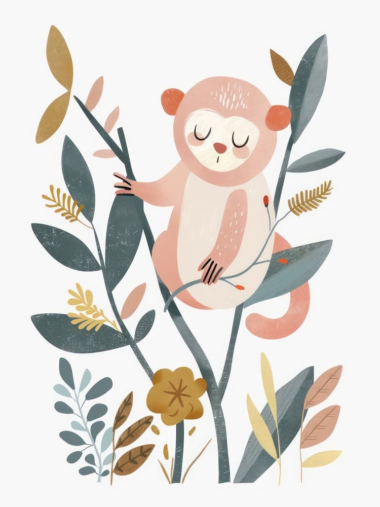 Charming Nursery Kids Animals Monkey 3