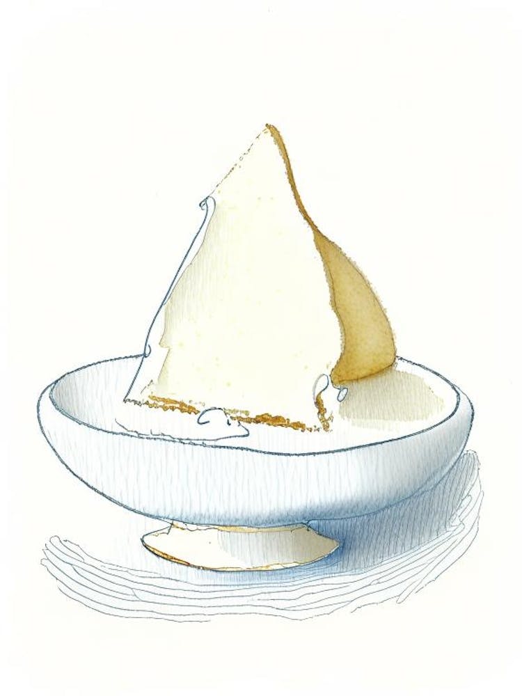 Ricotta Cheese Dairy Food Pencil Illustration