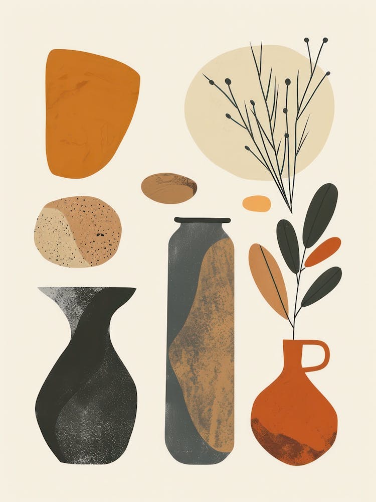 Cute Objects Abstract Illustration 17