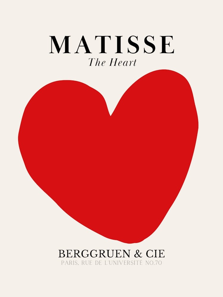Henri Matisse The Red Heart Print