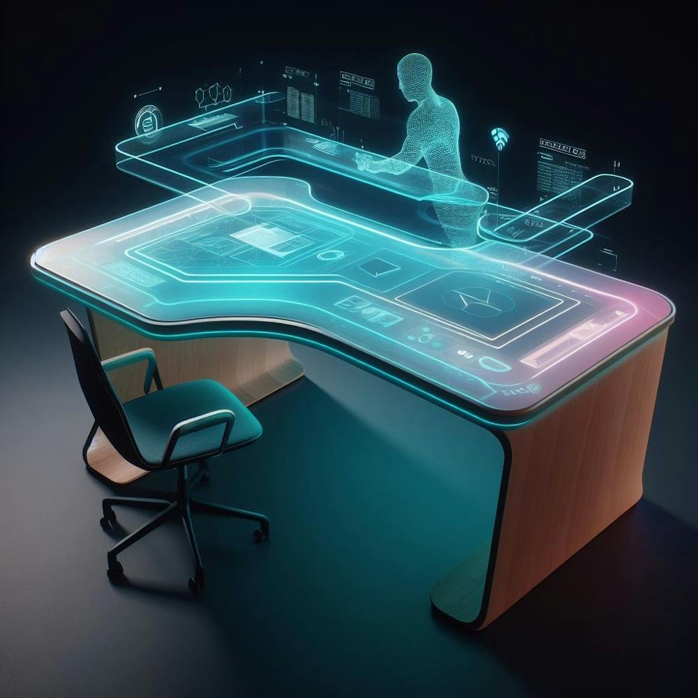 Futuristic Office Desk