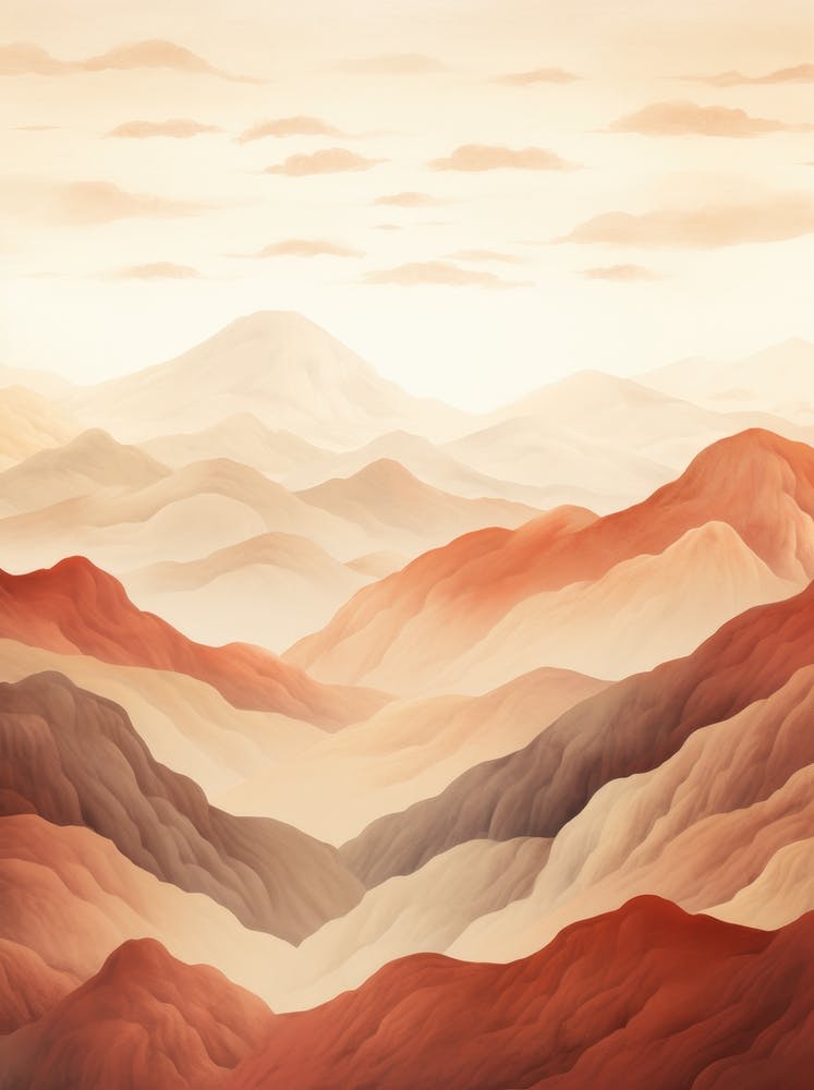 Abstract Mountain Landscape