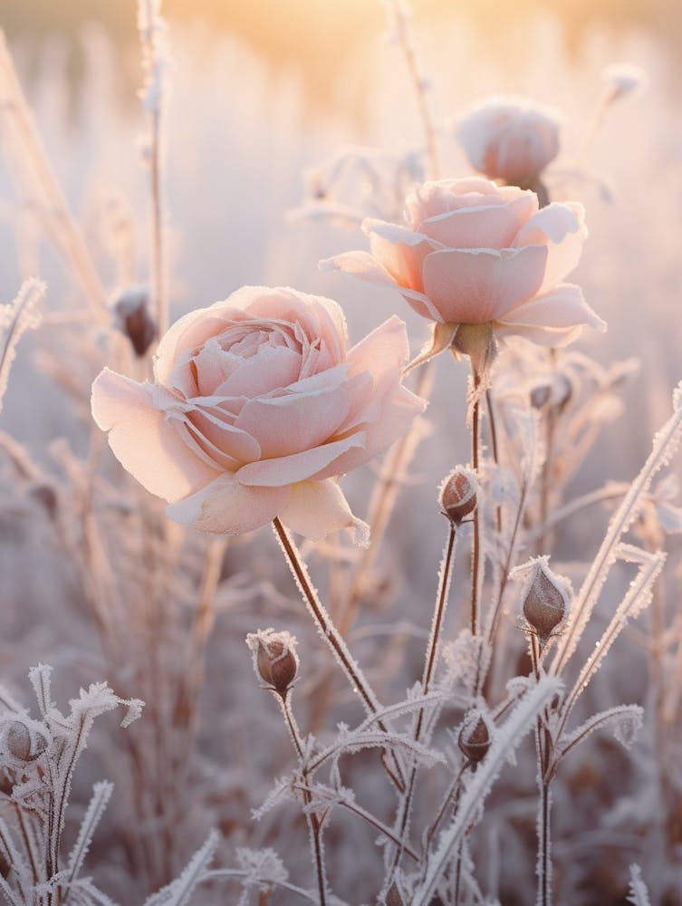 Frosty Botanical Rose 1