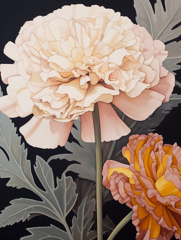 Flower Illustration Marigold 4