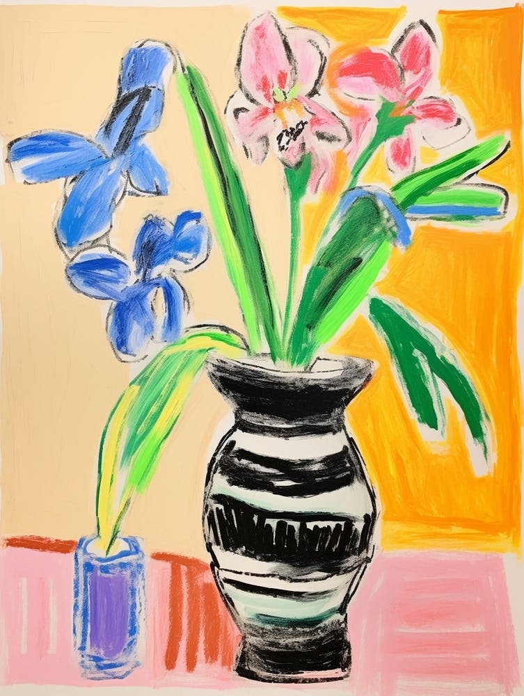 Flower Painting Fauvist Style Orchid 1