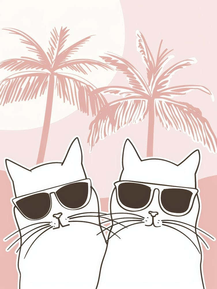 Two Cats In Sunglasses 8