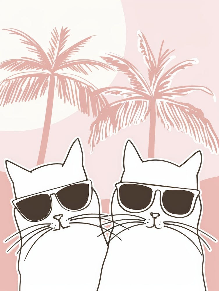 Two Cats In Sunglasses 8