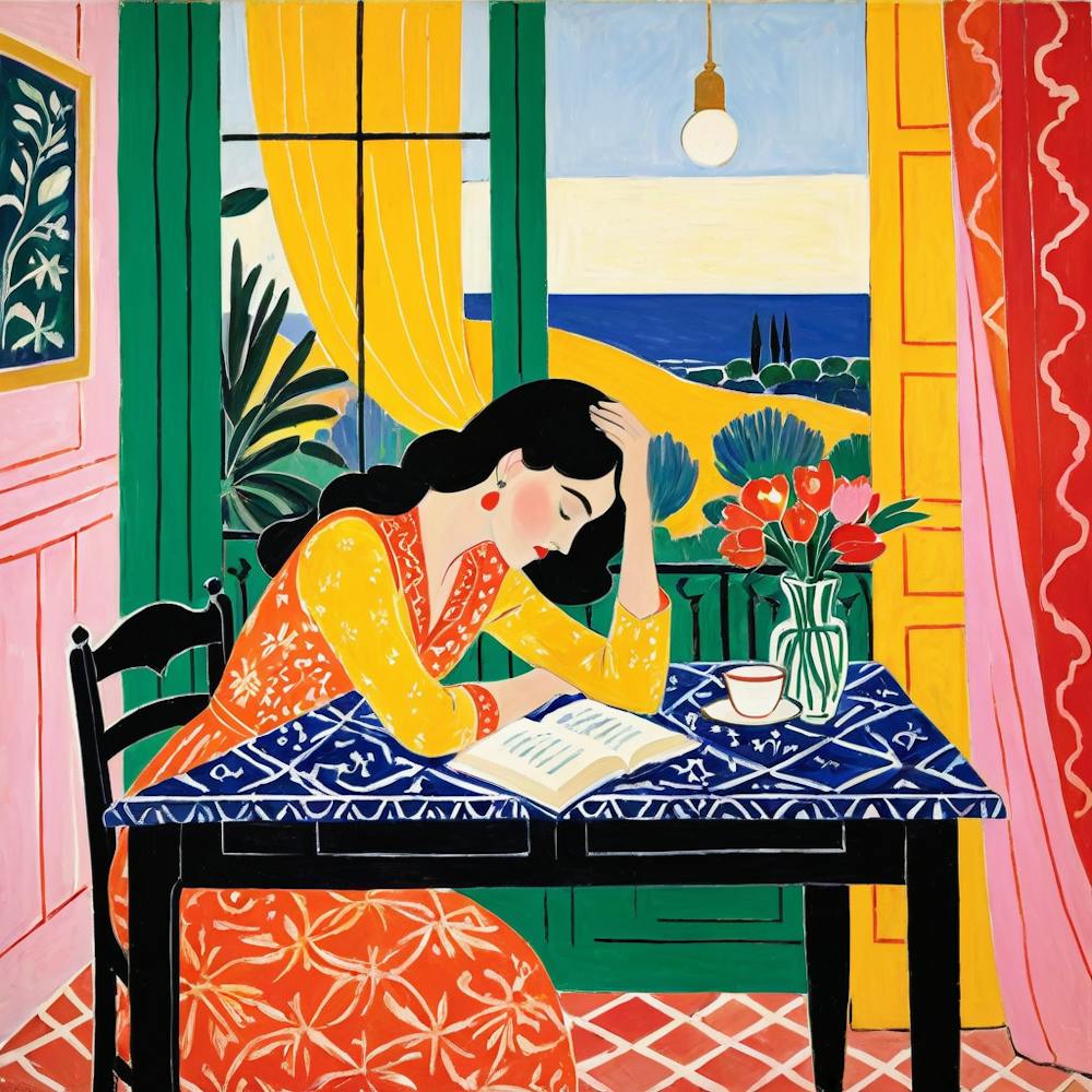 Woman Reading A Book 17