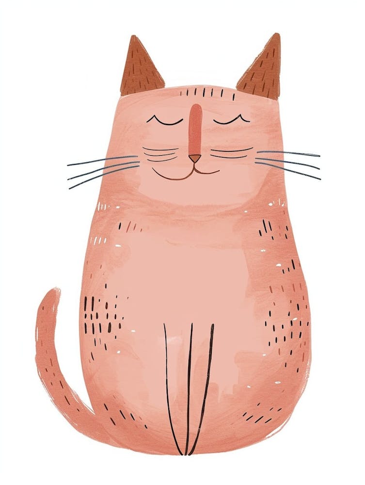 Chausie Cat Illustration Clipart 2