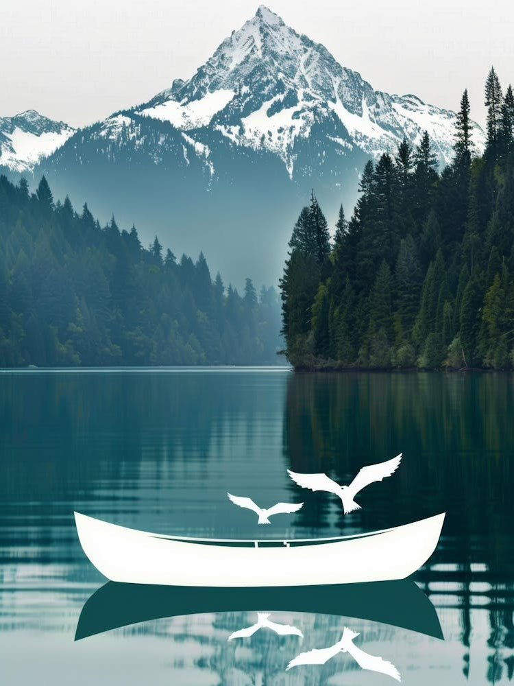 Canoe On Lake