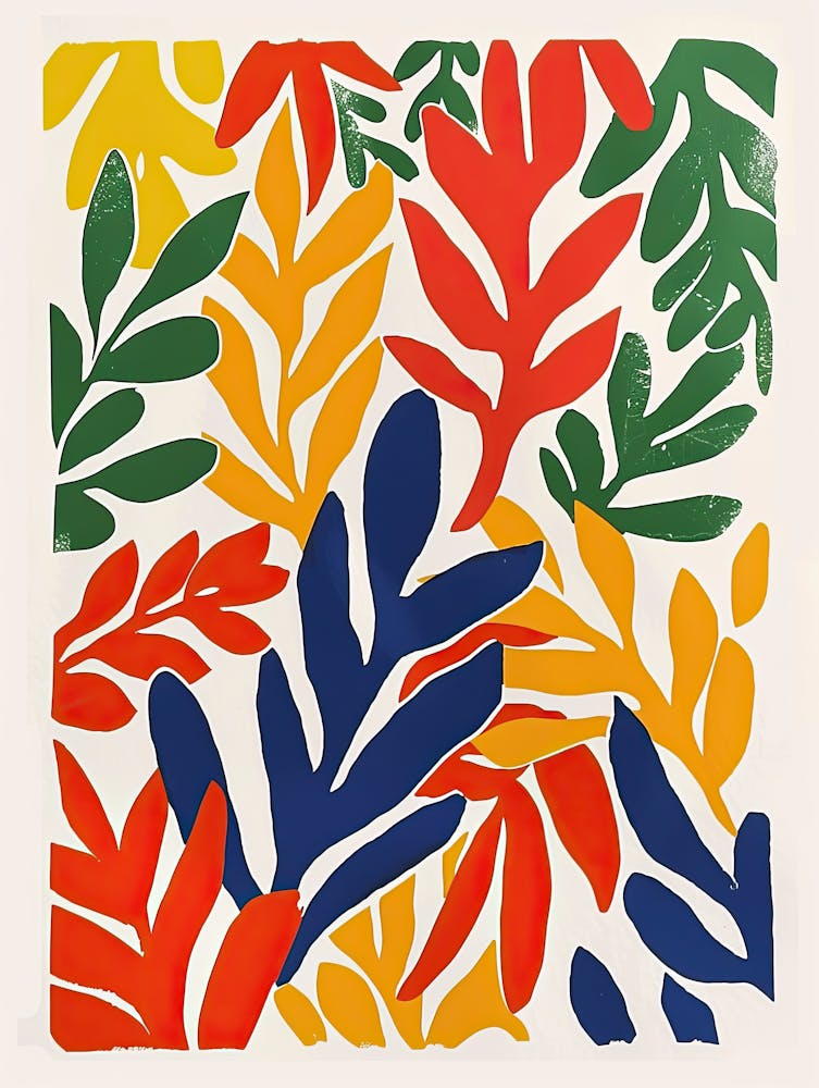 Celestial Leaves Matisse Style
