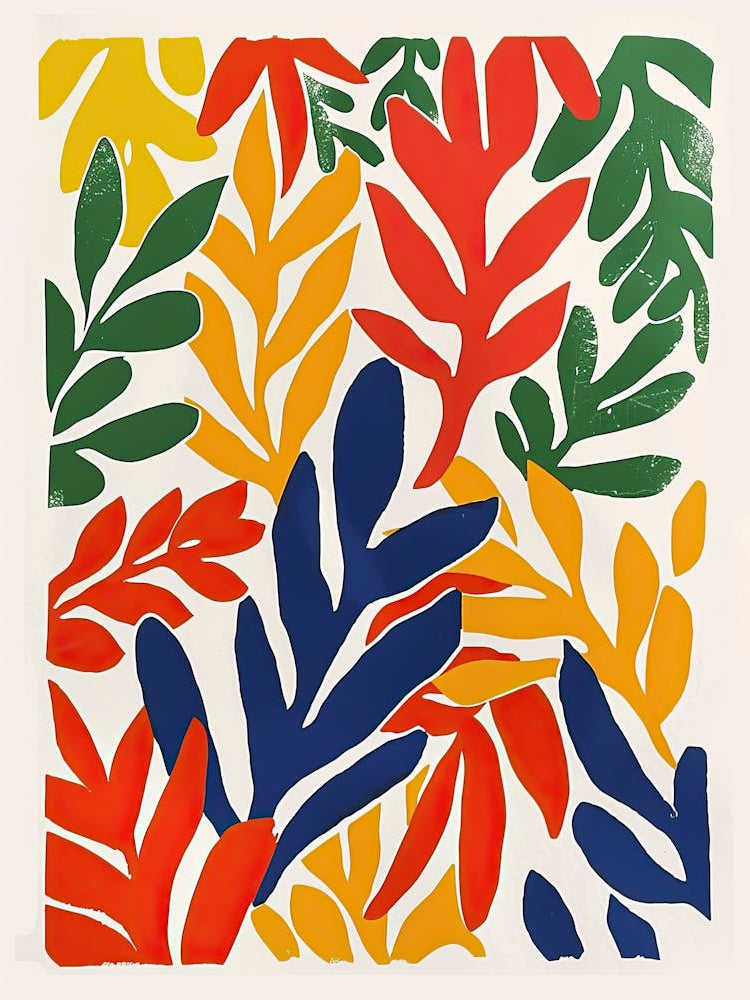 Celestial Leaves Matisse Style