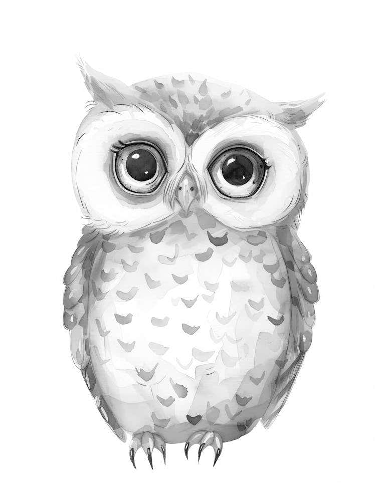 Owl Painting