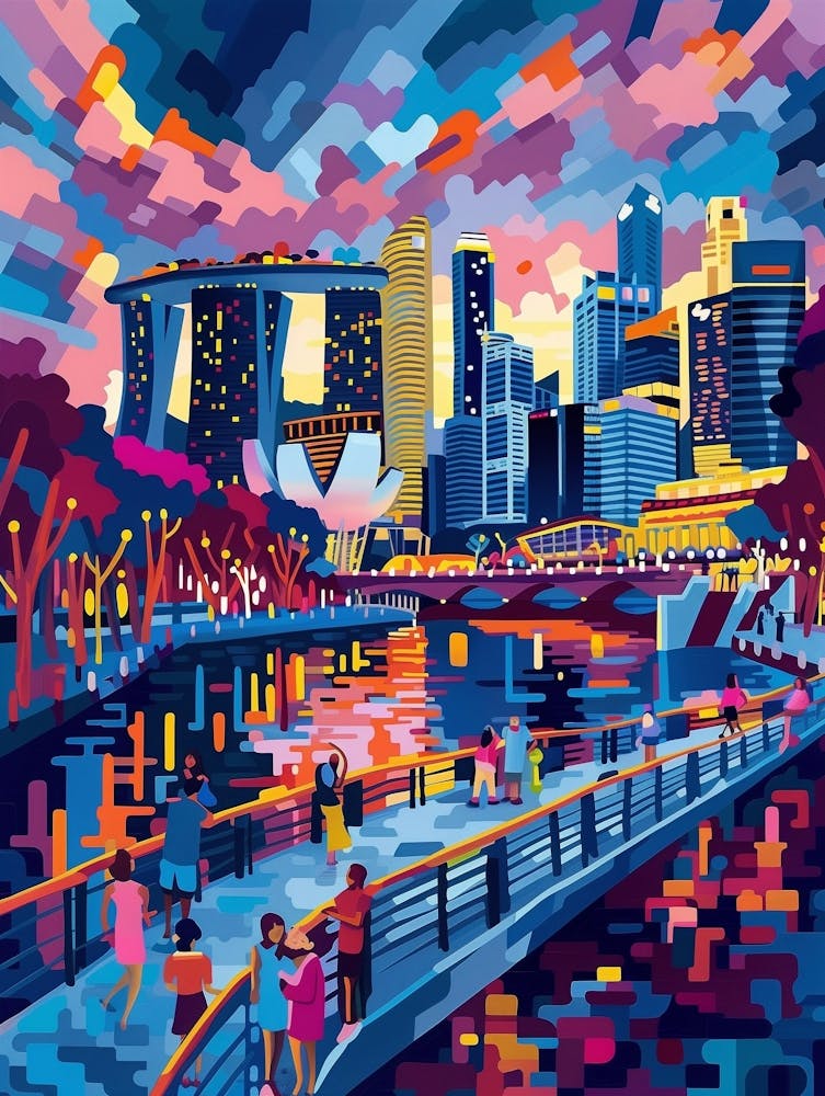 Skyline de Singapour, Art contemporain, Souvenir