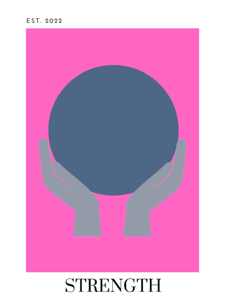 6 Strength - Bright Pink