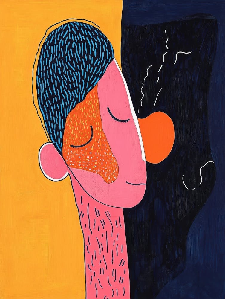 Man With Eyes Closed 1