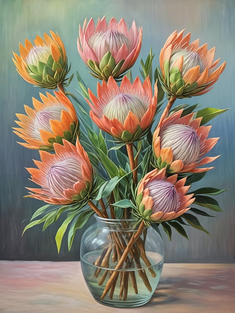 Proteas In A Vase 2