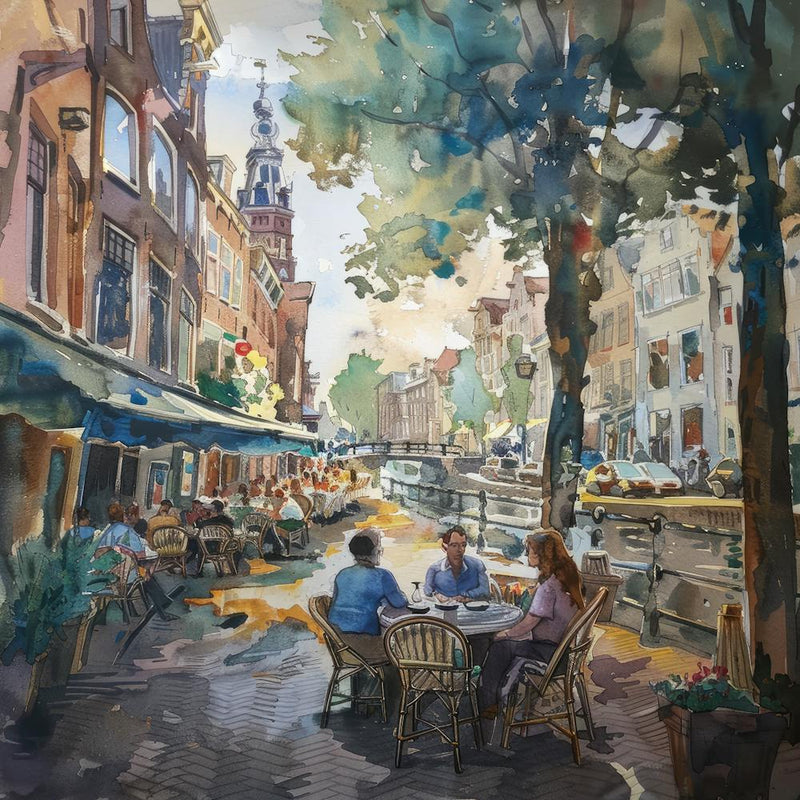 Teentempo Water Color In Style Of John Singer Sargent Modern