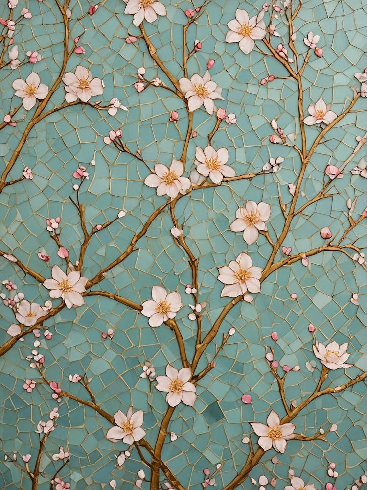Cherry Blossom Mosaic no1