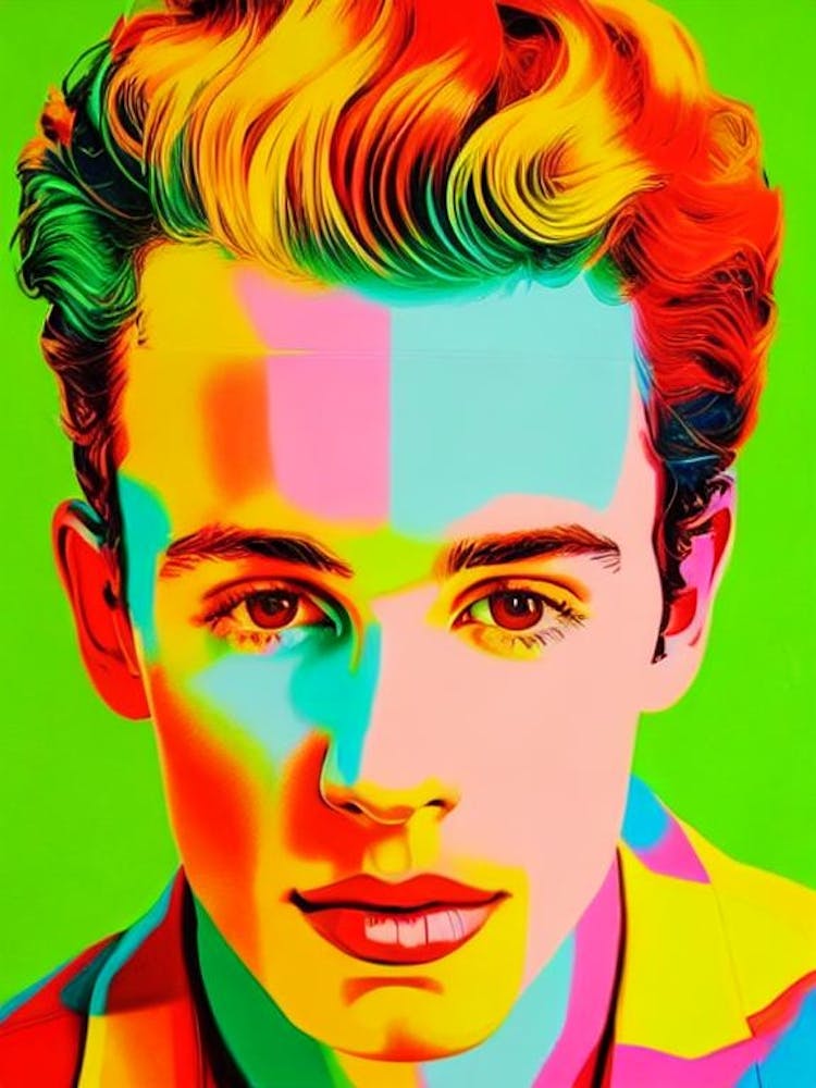 Shawn Mendes 2 Farbenfrohe Pop Art