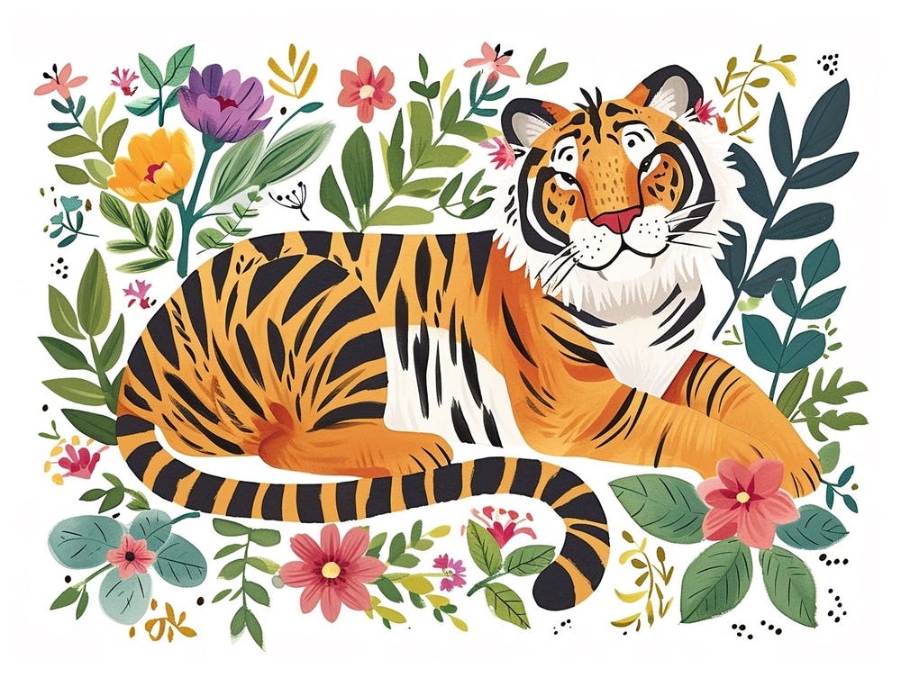 Little Floral Siberian Tiger 1