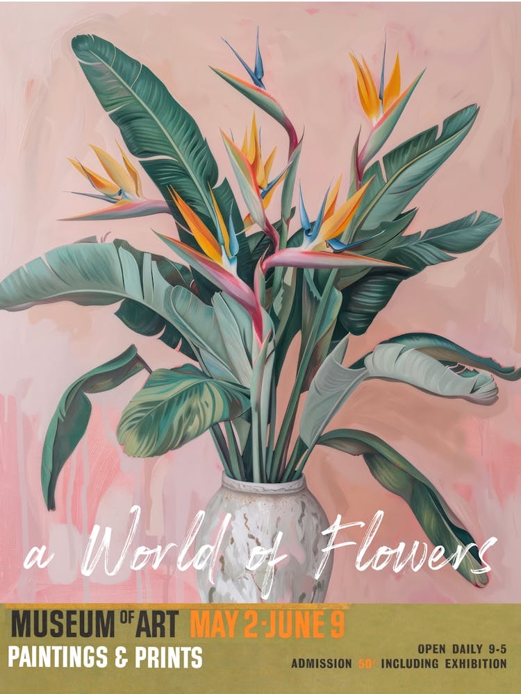 A World Of Flowers, Van Gogh Exhibition Bird Of Paradise 1