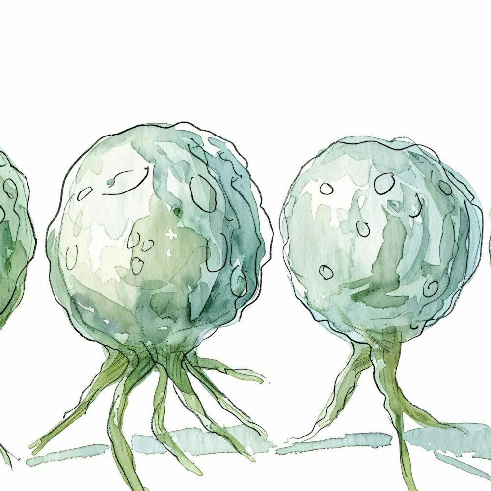 Quatre Champignons Verts