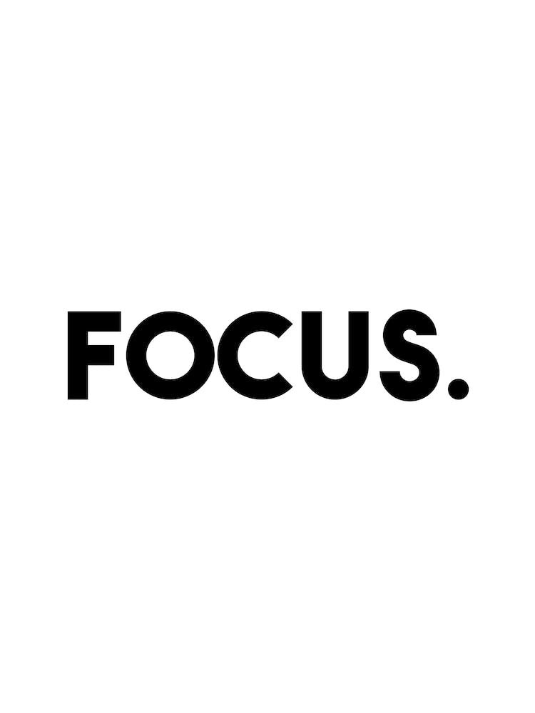 Focus typography  