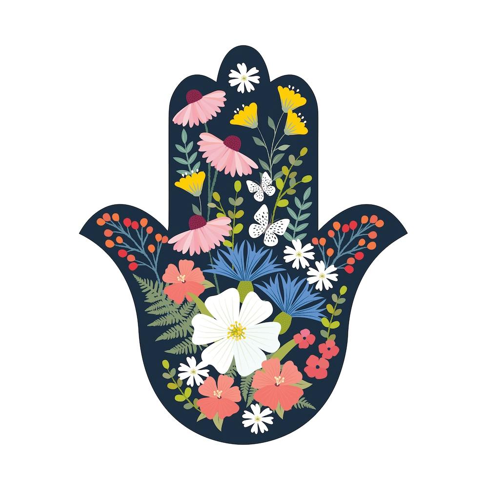 Floral Hamsa 01