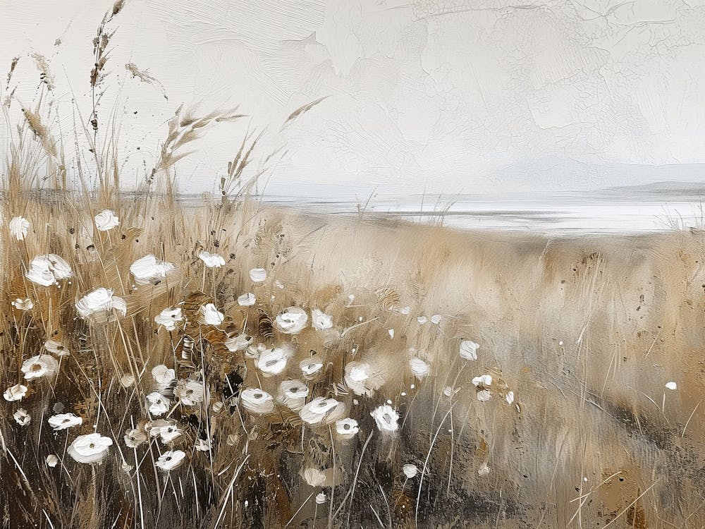 White Wildflowers & Cornfield 2