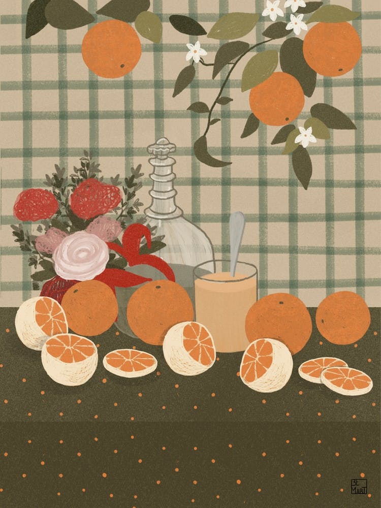 Still Life With Oranges