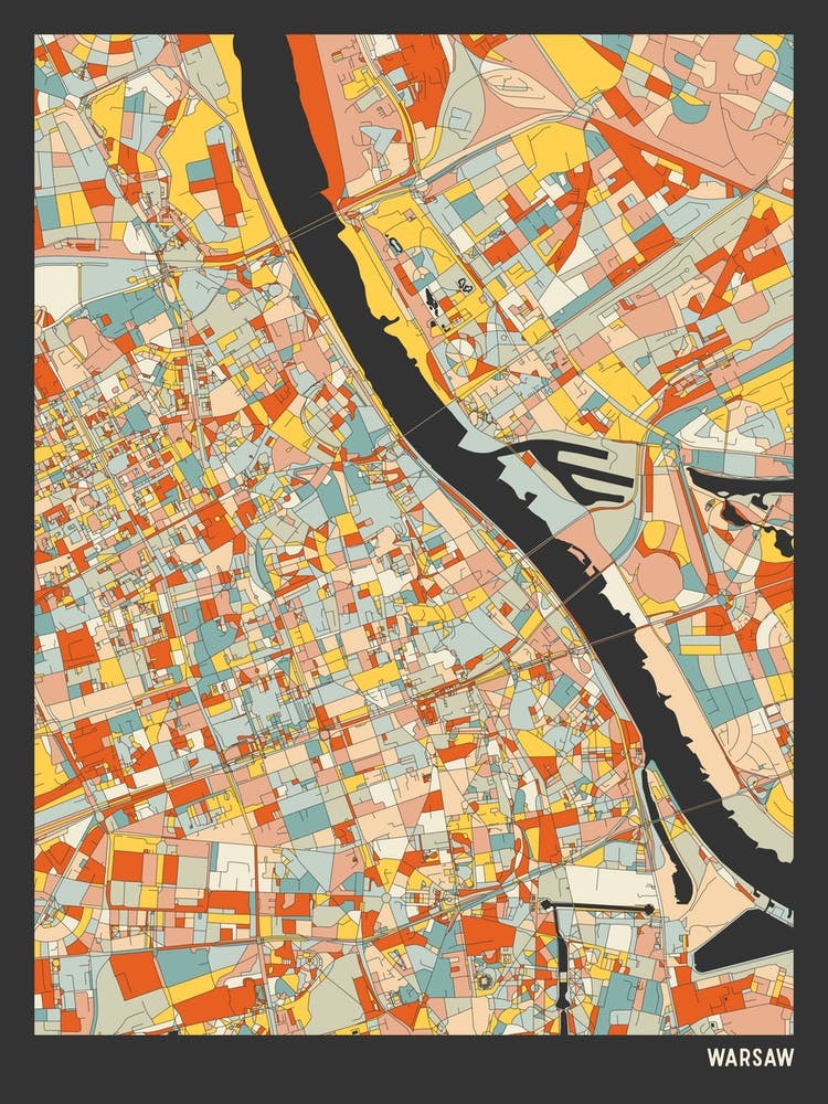 Warsaw Poland Map